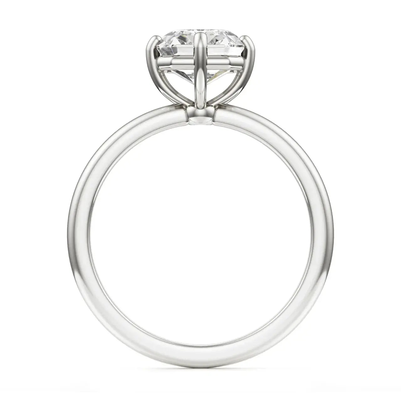 The Twilight 1CT Certified Emerald Cut Diamond Ring, Lab Grown Diamond Engagement Ring, 14KT, 18KT, Plat, Handmade